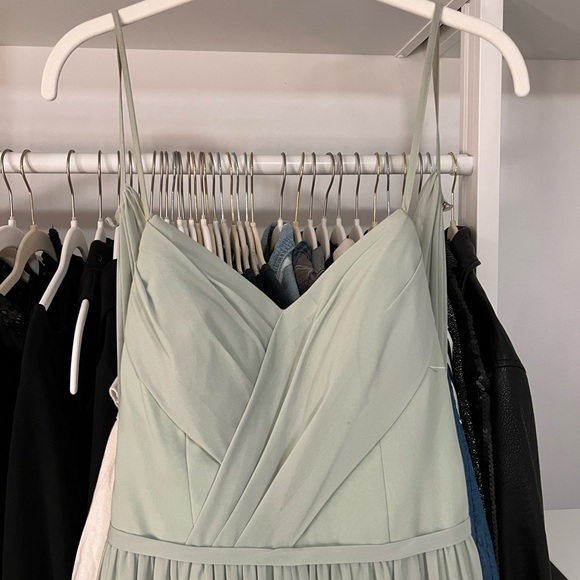 Azazie Dusty Sage A6 Bridesmaids Dress - Picture 4 of 8
